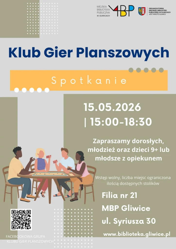 Plakat z informacją o spotkaniu