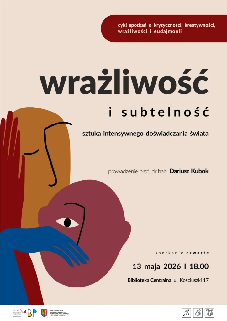Plakat z informacją o wykładzie