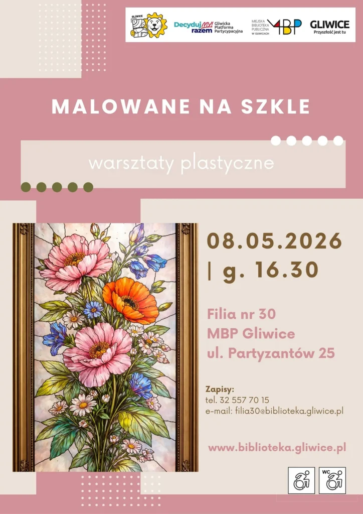 Plakat z informacją o warsztatach