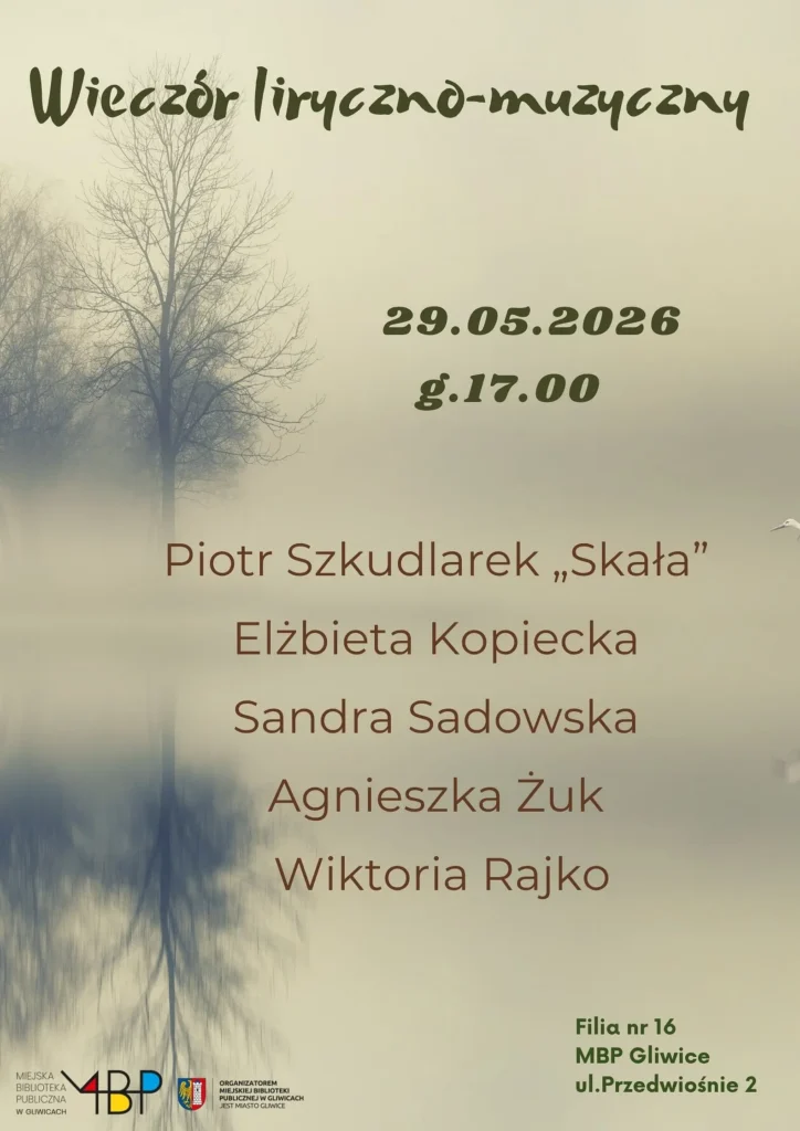 Plakat z informacją o wydarzeniu