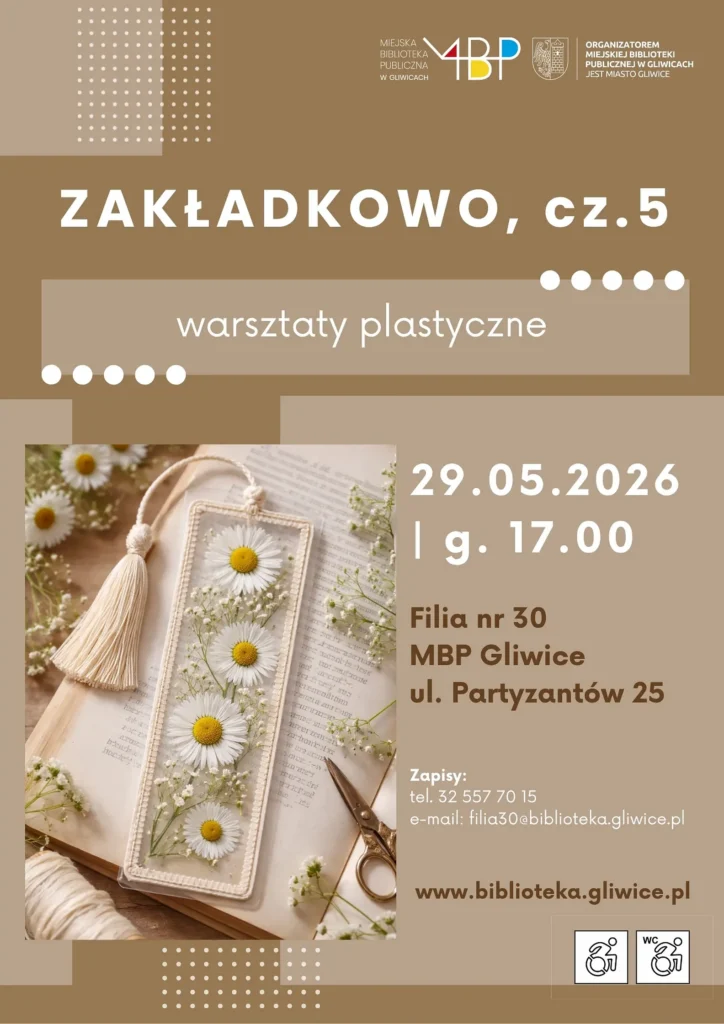 Plakat z informacją o warsztatach
